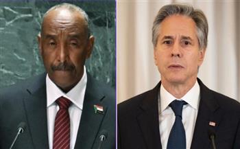 البرهان يبحث هاتفيًا مع بلينكن تعزيز التعاون بين السودان والولايات المتحدة