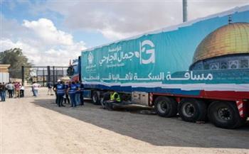 دخول 97 شاحنة إلى غزة من خلال معبري كرم أبو سالم ورفح