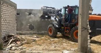 إزالة 21 حالة بناء مخالف بحي شرق الإسكندرية