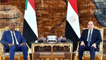 الرئيس السيسي يعزي رئيس مجلس السيادة السوداني في وفاة نجله