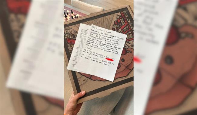 أغرب طلب وظيفة.. متقدم يرسل سيرته الذاتية مع علبة بيتزا