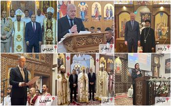 رؤساء وأعضاء بعثات مصر الدبلوماسية يشاركون في احتفالات عيد القيامة المجيد