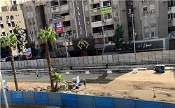 محافظة الجيزة تشارك صورة لأعمال الإنشاءات لمترو شارع الهرم