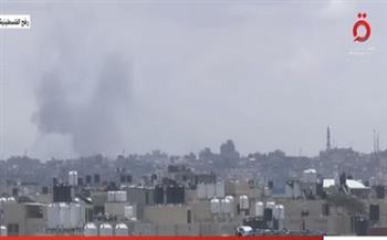 القاهرة الاخبارية تبث مشاهد للقصف الإسرائيلي على رفح  (فيديو)