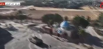 جيش الاحتلال ينشر لقطات من اقتحام دباباته للجانب الفلسطيني من معبر رفح (فيديو)