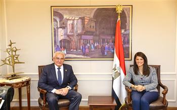 وزيرة التعاون الدولي تبحث مع السفير الأذري تعزيز التعاون المشترك