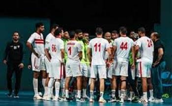 الشوط الأول.. الزمالك يتقدم على البنك الاهلي في نصف نهائي كأس مصر لليد
