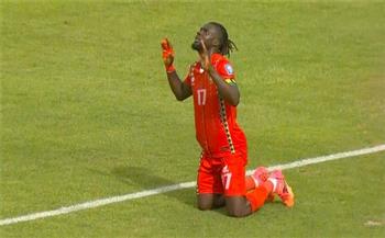غينيا بيساو تتقدم على منتخب مصر بالهدف الأول في الدقيقة 41