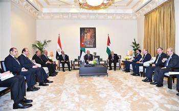 الرئيس السيسي يشارك في قمة ثلاثية بين مصر والأردن وفلسطين