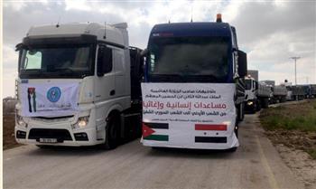 الأردن يرسل 8 شاحنات محملة بمساعدات طبية وعلاجية إلى الضفة الغربية