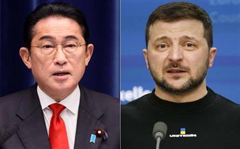 زيلينسكي وكيشيدا يبحثان الدعم الياباني لأوكرانيا 