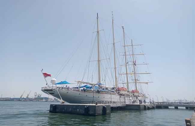 ميناء بورسعيد السياحي يستقبل 170 سائحا على السفينة الشراعية «STAR CLIPPER»