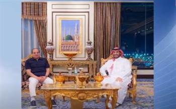 لقاء أخوي بين الرئيس السيسي وولي العهد السعودي محمد بن سلمان في مشعر منى