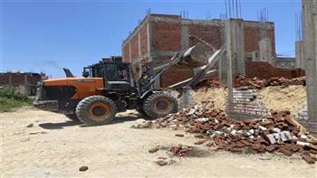 إزالة 62 حالة بناء مخالف بحي شرق بالإسكندرية خلال 3 أسابيع