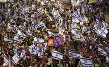 المئات يتظاهرون في عسقلان ضد حكومة نتنياهو 