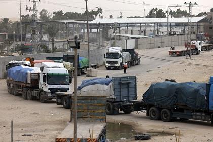 دخول 96 شاحنة مساعدات لغزة خلال الأسبوع الحالي 