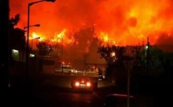 إنندلاع حرائق في منطقة إيليت هشاحر بشمال إسرائيل