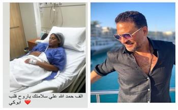 داخل أحد المستشفيات.. ماجد المصرى ينشر صورة ابنته بعد تعرضها لوعكة صحية