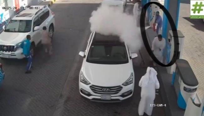 انقذ محطة بنزين من حريق.. سعودي يتحول لبطل شعبي على مواقع التواصل