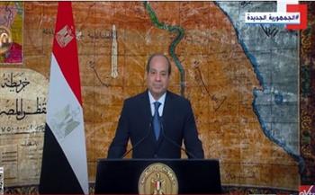 الرئيس السيسي: وقفنا أمام مخططات التهجير الخبيثة ضد مصر
