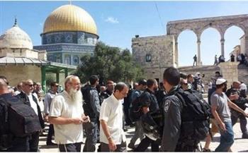 المستوطنون والمتطرفون اليهود يقتحمون المسجد الأقصي"فيديو"
