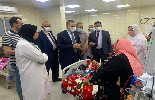 محافظ كفر الشيخ يتفقد وحدة الغسيل الكلوي في سنديون للاطمئنان على 73 مريضا