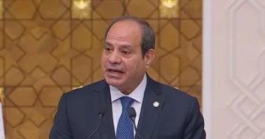 الرئيس السيسي: القضية الفلسطينية هي صلب المنطقة  