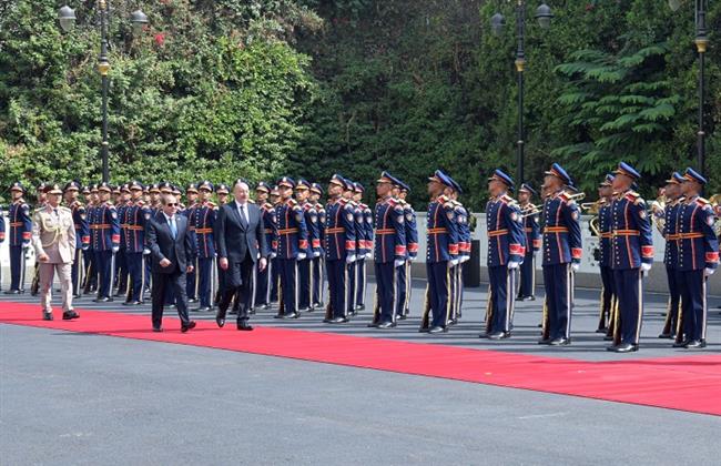 الرئيس السيسي يستقبل الرئيس الأذربيجاني في قصر الاتحادية (فيديو)