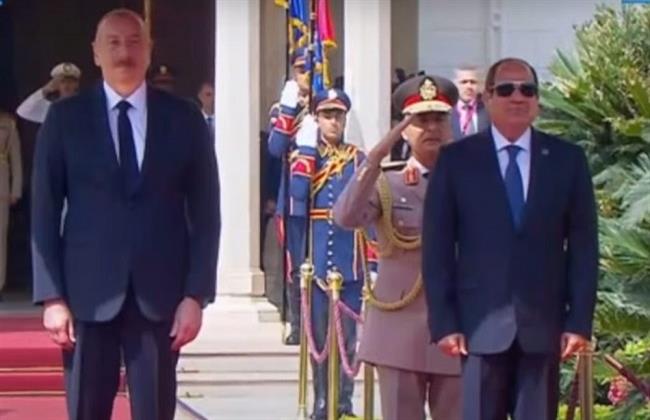 بدء مباحثات الرئيس السيسي والرئيس الأذري بقصر الاتحادية 