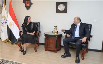 مايا مرسي تبحث مع السفير هشام بدر التعاون المشترك