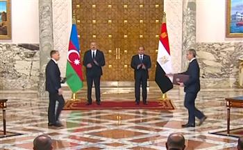 الموقع الرئاسي ينشر فيديو توقيع 7 مذكرات تفاهم واتفاقيات بين مصر وأذربيجان   