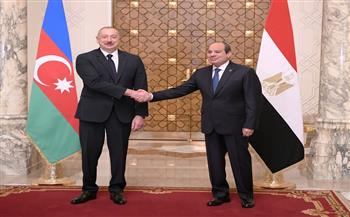 الرئيس السيسي يهنئ علييف بإعادة انتخابه رئيسًا لأذربيجان