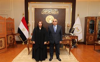 وزير العدل يستقبل سفيرة دولة الإمارات العربية بالقاهرة
