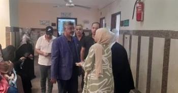 وكيل الصحة بشمال سيناء يتفقد العيادات الخارجية بالمستشفى العام