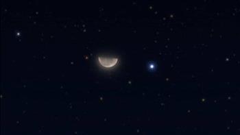 مع الغروب.. القمر ينير السماء مقترنًا مع "سبيكا" في مشهد فلكي بديع
