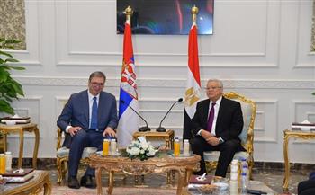 رئيس مجلس النواب يلتقي رئيس جمهورية صربيا خلال زيارته لمصر