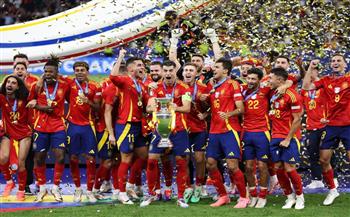 يورو 2024.. لاعبو منتخب إسبانيا يعيشون فرحة هستيرية باللقب