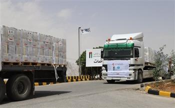 الأردن يعلن عبور 83 شاحنة جديدة من المساعدات الإنسانية لـ غزة