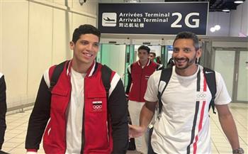 بعثة منتخب مصر للطائرة تصل إلى باريس للمشاركة في دورة الألعاب الأولمبية 