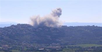 غارة إسرائيلية على أطراف بلدة مركبا في لبنان 