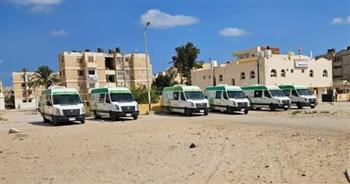 الكشف وتوفير العلاج مجانا لـ605 حالات بالقافلة الطبية في حي المساعيد بشمال سيناء