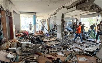 العراق يدين استهداف قوات الاحتلال الإسرائيلي مدرسة تؤوي نازحين بدير البلح وسط غزة