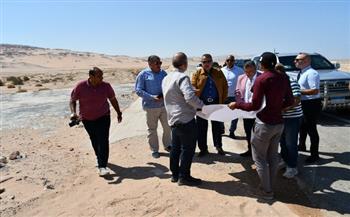محافظ جنوب سيناء يتفقد أعمال الحماية من أخطار السيول بمدينة أبو رديس بتكلفة 132 مليون جنيه