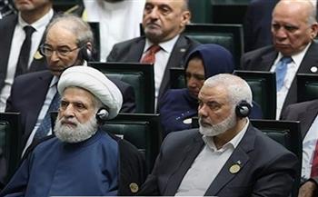 شاهد ..الظهور الأخير لإسماعيل هنية في مراسم تنصيب الرئيس الإيراني