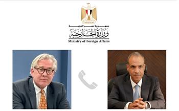 وزير الخارجية والهجرة وشئون المصريين بالخارج يتلقى اتصالاً من المنسق الأممي الخاص لعملية السلام بالشرق الأوسط