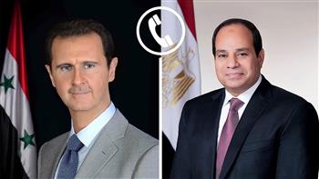 الرئيس السيسي يتلقى اتصالا هاتفيًا من بشار الأسد للتهنئة بالعام الهجري الجديد