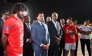 وزير الرياضة وعلام يحفزان المنتخب الأوليمبي .. واللاعبون يتعاهدون على القتال في الأولمبياد