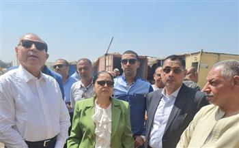 محافظ القاهرة يتفقد أعمال تطوير المنطقة المحيطة بمحور حسين كامل بألماظة