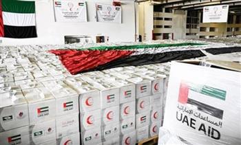 الإمارات: تُقديم 70 طناً من المساعدات الإنسانية لإغاثة النازحين في غزة