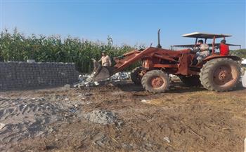 محافظ الغربية: إزالة 102 حالة بناء مخالف وتعد على الأراضي الزراعية خلال الموجة 23